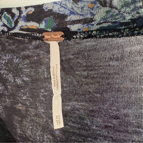 FREE PEOPLE Olivia Printed Ruffled Tunic mini DRESS - Picture 4 of 6